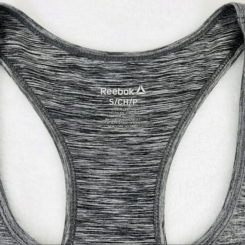 Reebok Marled Gray Racerback Tank Top Size Small - Picture 5 of 5